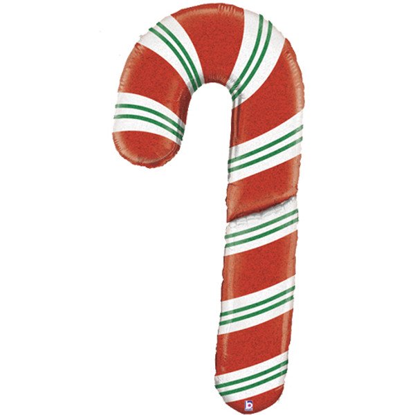 Grabo 60 inch Special Delivery Candy Cane Foil Balloon