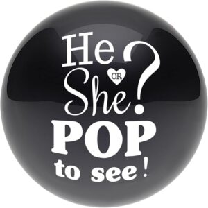 Amscan 24 inch He or She Pop to See Latex Balloon