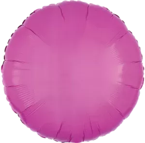 Anagram 18 inch Bright Bubblegum Pink Round Foil Balloon