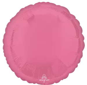 Anagram 18 inch Vibrant Pink Round Foil Balloon
