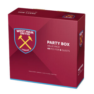 Official Party Supplies 44pc West Ham United FC Football  Party Box For 6 Guests