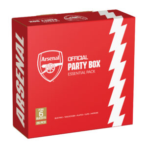 Official Party Supplies 44pc Arsenal FC Football Party Box For 6 Guests