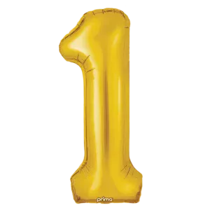 Prima 34 inch Gold Number 1 Foil Balloon