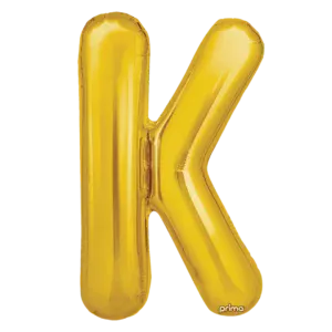 Prima 16 inch Letter L Gold Foil Balloon (2 Pack)