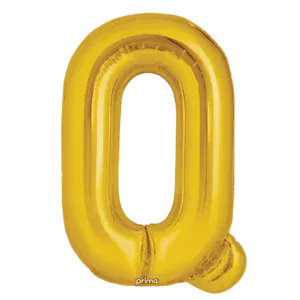 Prima 16 inch Letter Q Gold Foil Balloon (2 Pack)