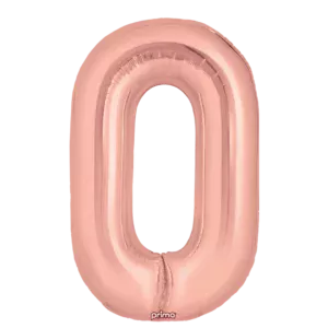 Prima 16 inch Letter O Rose Gold Foil Balloon (2 Pack)