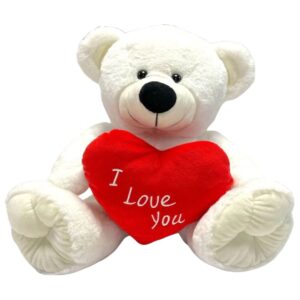 15inchSittingBearwithILOVEYOURedHeart_ 3037315