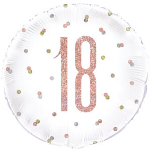 Unique 18 inch 18th Birthday Glitz Rose Gold Foil Balloon