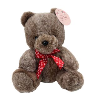 8 inch Brown Valentine's Bear Plush Toy
