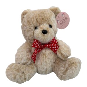 8 inch Light Brown Valentine's Bear Plush Toy