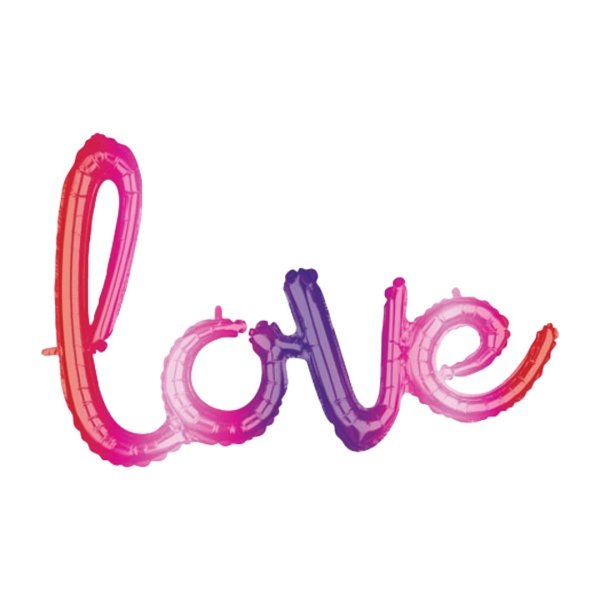 Anagram 31 inch Ombre Love Phrase Foil Balloon