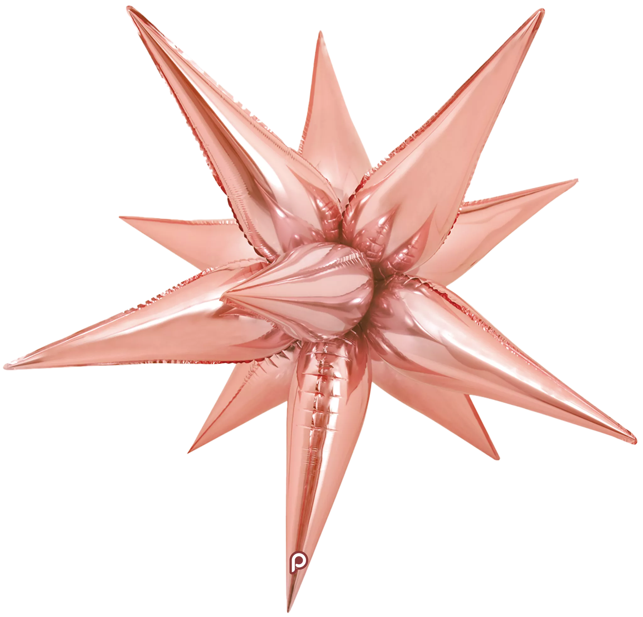Prima 26 inch Rose Gold Starburst Foil Balloon