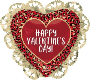 Anagram 23 inch Happy Valentine's Day Heart SuperShape Foil Balloon