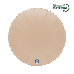Grabo 18 inch Round Soft Matte Cappuccino Foil Balloon