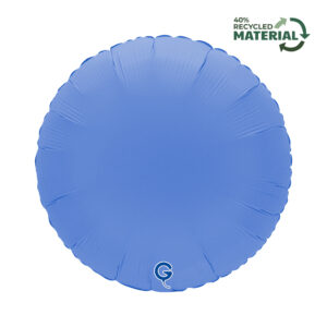 Grabo 18 inch Round Soft Matte Lotus Blue Foil Balloon