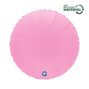 Grabo 18 inch Round Soft Matte Sakura Pink Foil Balloon