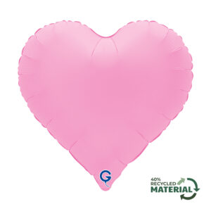 Grabo 18 inch Soft Matte Sakura Pink Sweetie Heart Foil Balloon