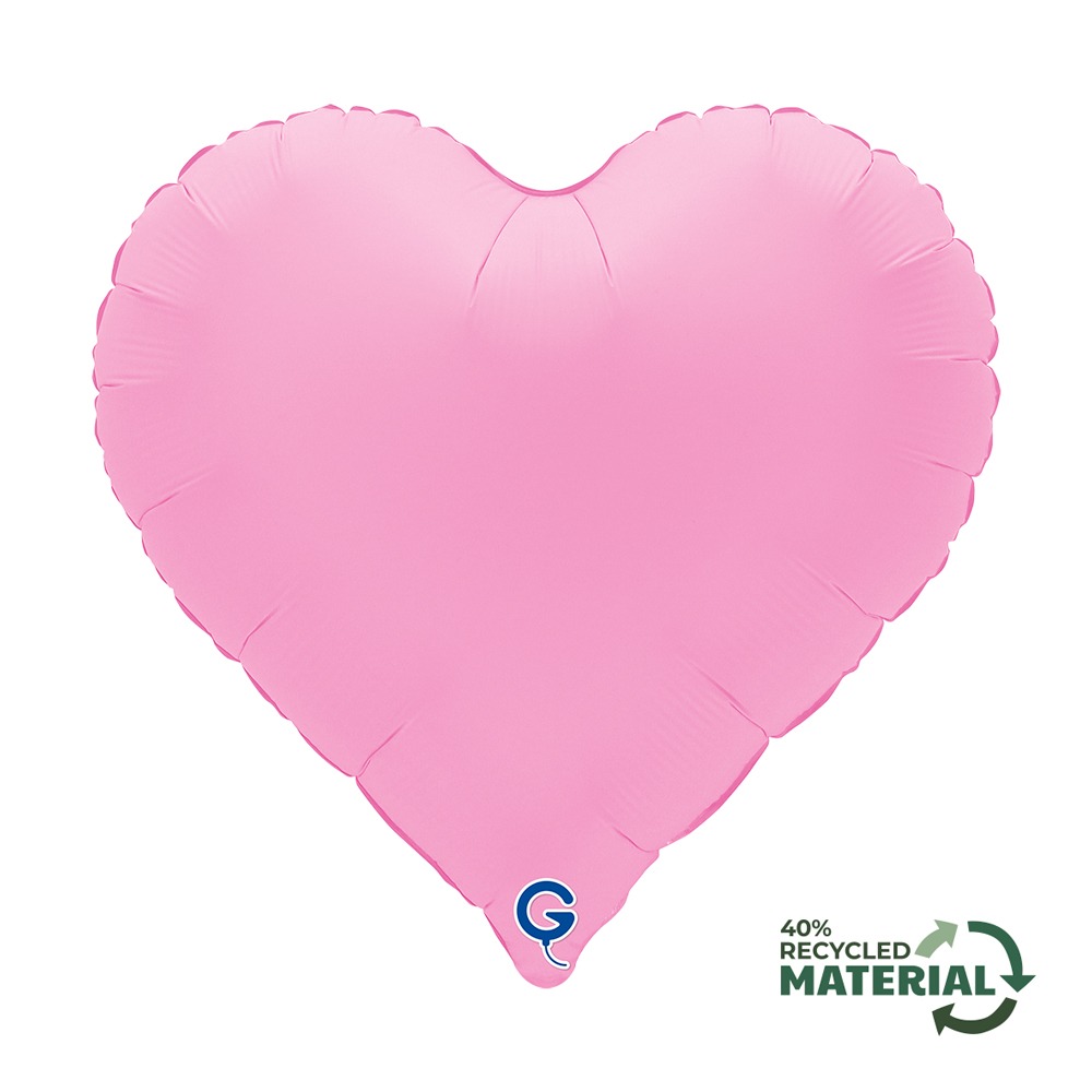 Grabo 18 inch Soft Matte Sakura Pink Sweetie Heart Foil Balloon