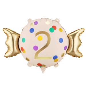 Party Deco 24 inch Age 2 Candy Shape Foil Balloon
