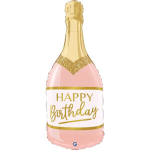 Grabo 32 inch Pink Birthday Bottle Foil Balloon