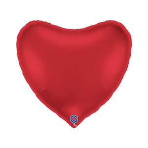 Grabo 36 inch Satin Rubin Red Heart Foil Balloon