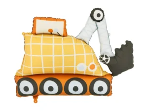 Party Deco 45 inch Excavator Foil Balloon