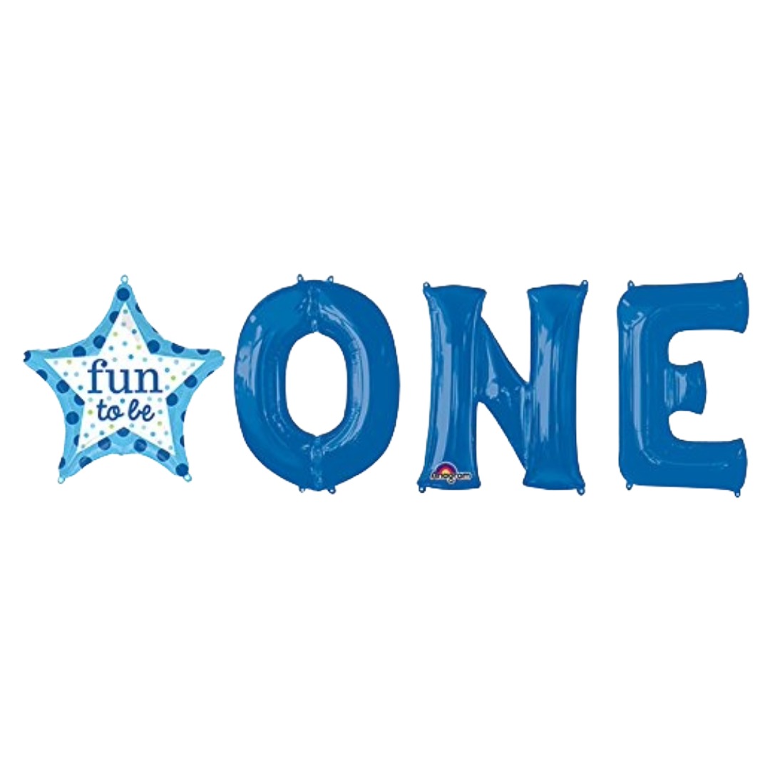 Anagram 26 inch Fun To Be ONE Boy Foil Balloon