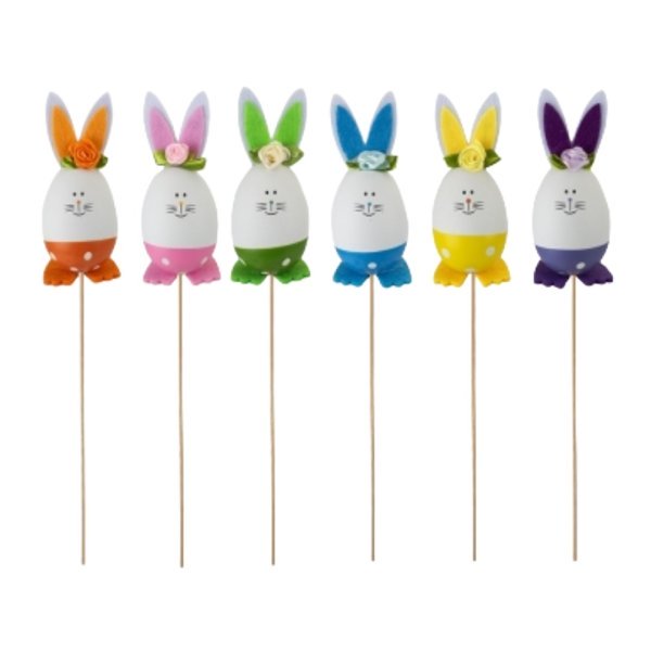 Easter Rabbit Picks (6 Assorted)