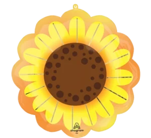 Anagram 14 inch Sunflower Glow Mini Foil Balloon