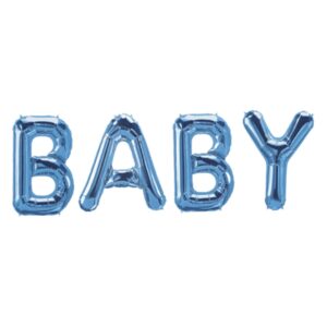Eurowrap 14 inch Baby Blue Foil Balloon (Banner Pack)