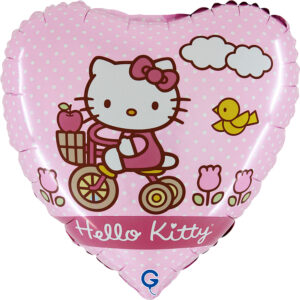 Grabo 18 inch Hello Kitty Bike Heart Shape Foil Balloon
