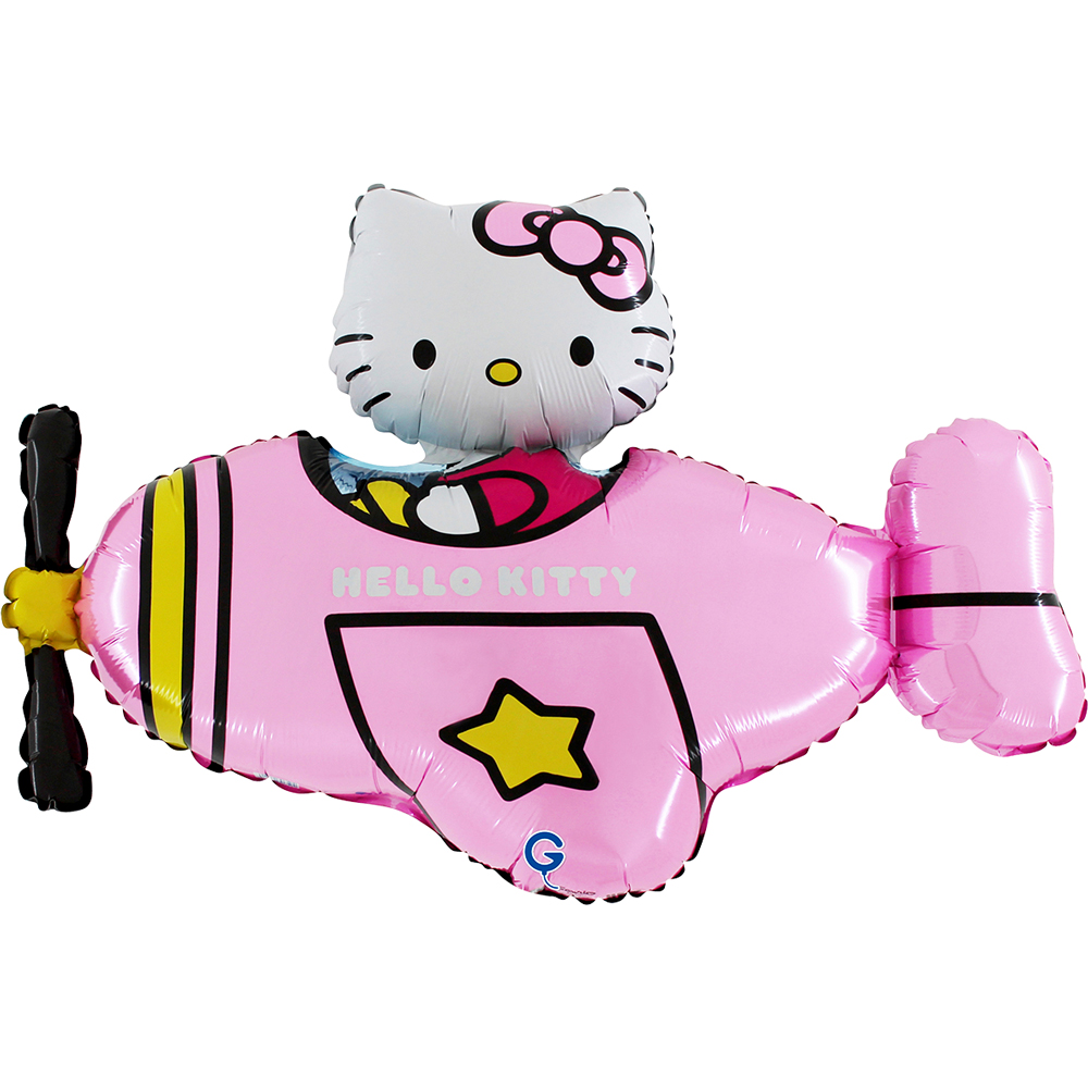 Grabo 30 inch Hello Kitty Airplane Pink Foil Balloon