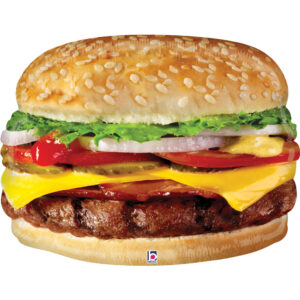 Grabo 26 inch Mighty Cheese Burger Foil Balloon
