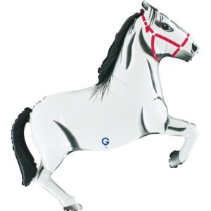 Grabo 34 inch Horse White Foil Balloon