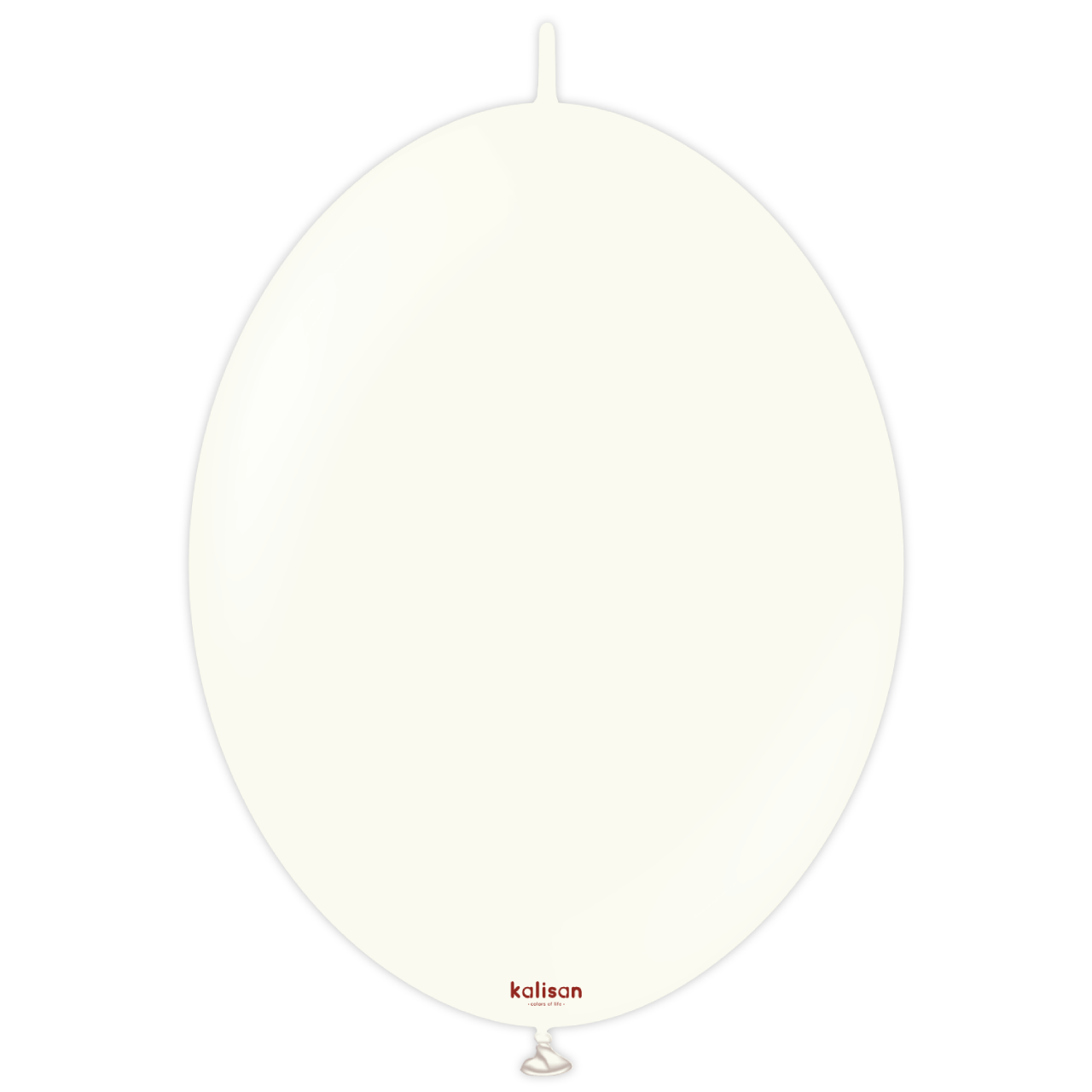 Kalisan 12 inch Retro White K-Link Latex Balloons