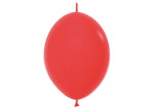 Sempertex 12 inch Fashion Red Link-O-Loon Latex Balloons