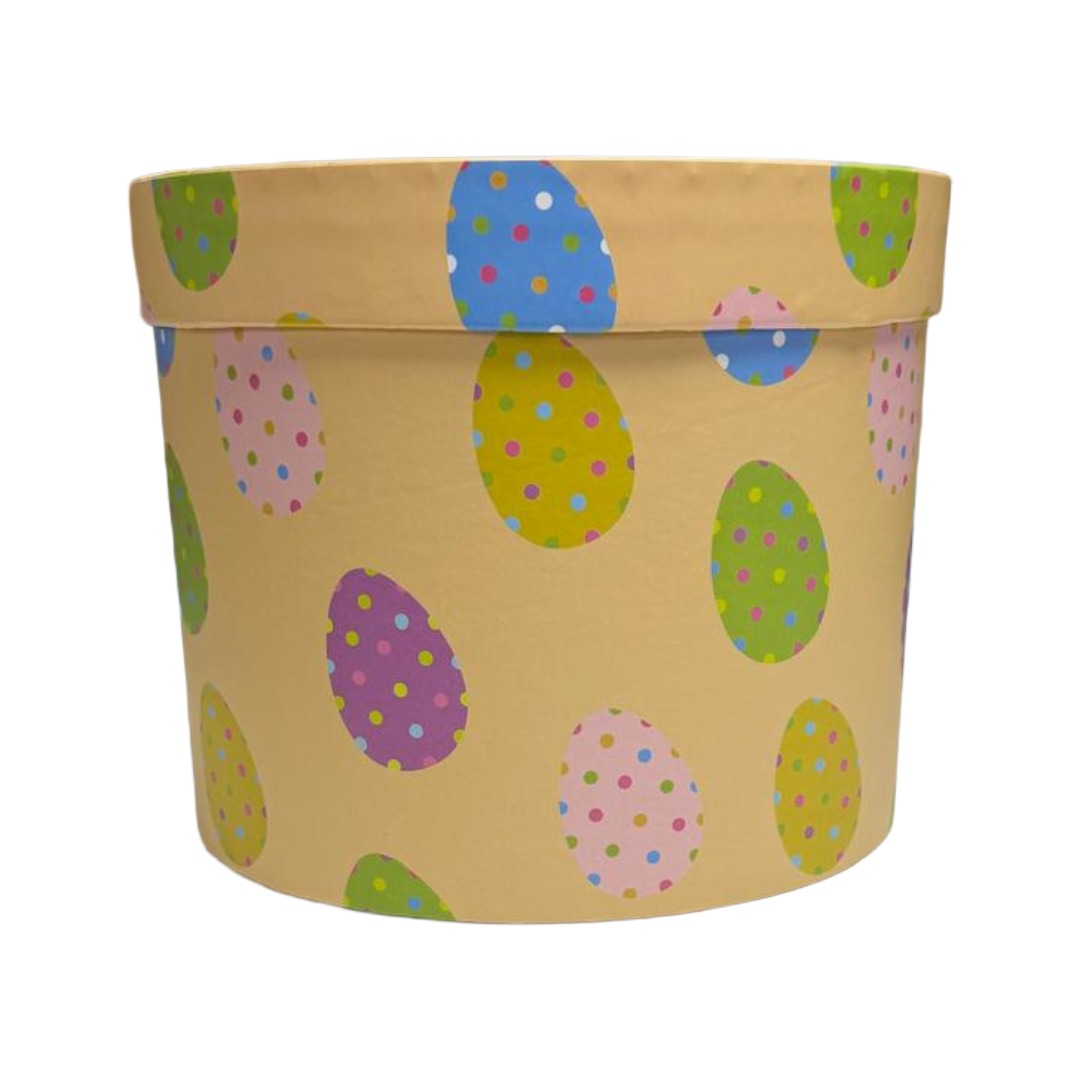 Single Hat Box Cream Easter Eggs