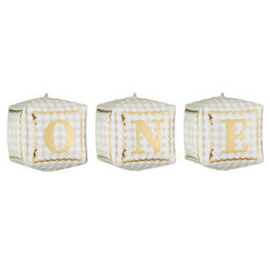 Party Deco 12 inch One Foil Balloon Cubes