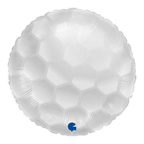 Grabo 18 inch White Golf Ball Foil Balloon