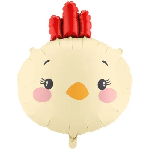 Party Deco 23 inch Chicken Head Foil Balloon