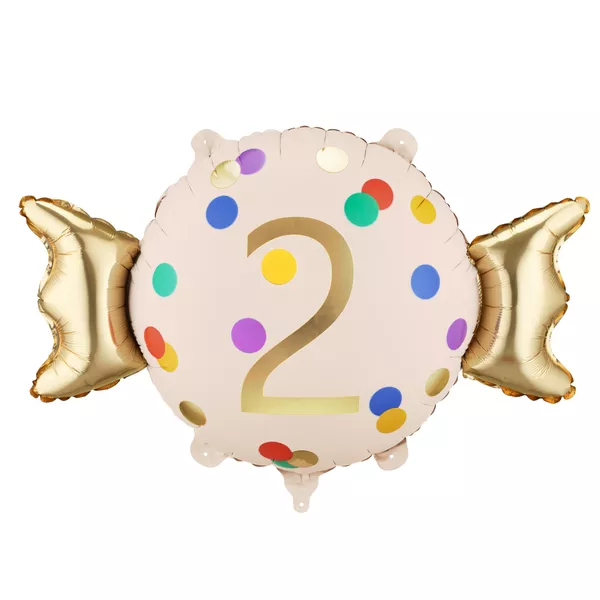 Party Deco 24 inch Age 2 Candy Shape Foil Balloon