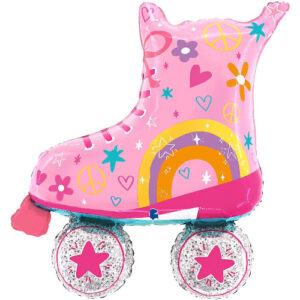Grabo 33 inch Pink Roller Skates Foil Balloon