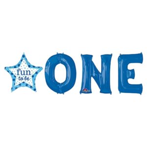 Anagram 26 inch Fun To Be ONE Boy Foil Balloon