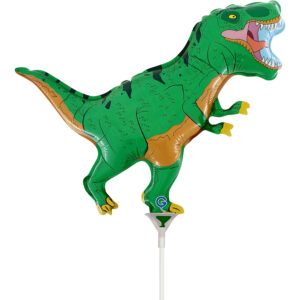 Grabo 14 inch Dinosaur T-Rex Mini Foil Balloon (Air Filled)