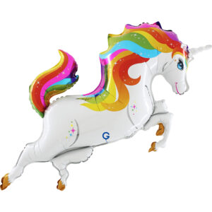 Grabo 44 inch Rainbow Unicorn Body Foil Balloon