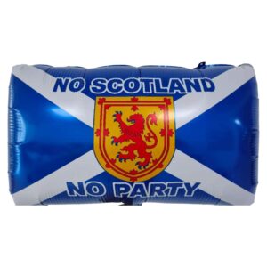32 inch x 18 inch No Scotland No Party Foil Balloon