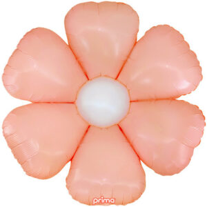 34 inch Peach Daisy Deco Balloon