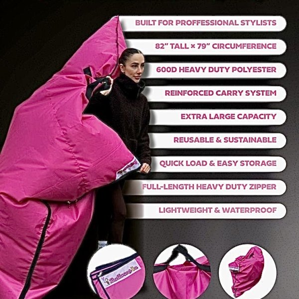 B4U Exclusive Heavy Duty 82x79 inch Waterproof Professional Balloon Transport Bag - Image 2