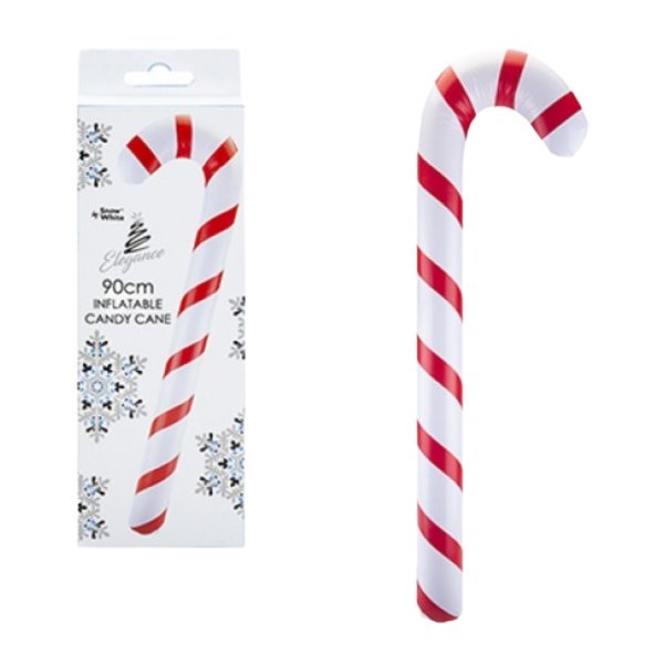 90cm Inflatable Red & White Candy Cane