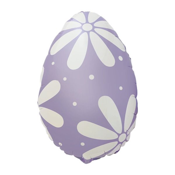 Flexmetal 23 inch Lilac Easter Egg Foil Balloon (unpackaged)